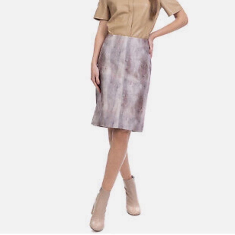 Scotch & Soda / Maison Scotch Boudoir Pencil Skirt Suede 2 Neutral